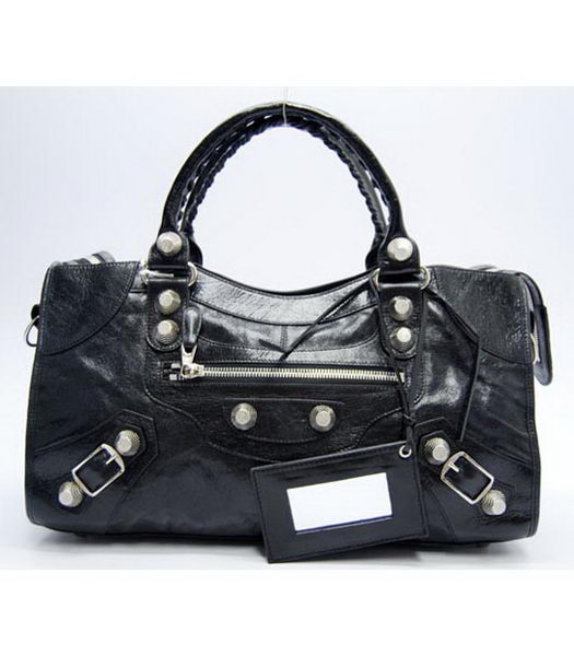 Balenciaga City Bag in Pelle Nera